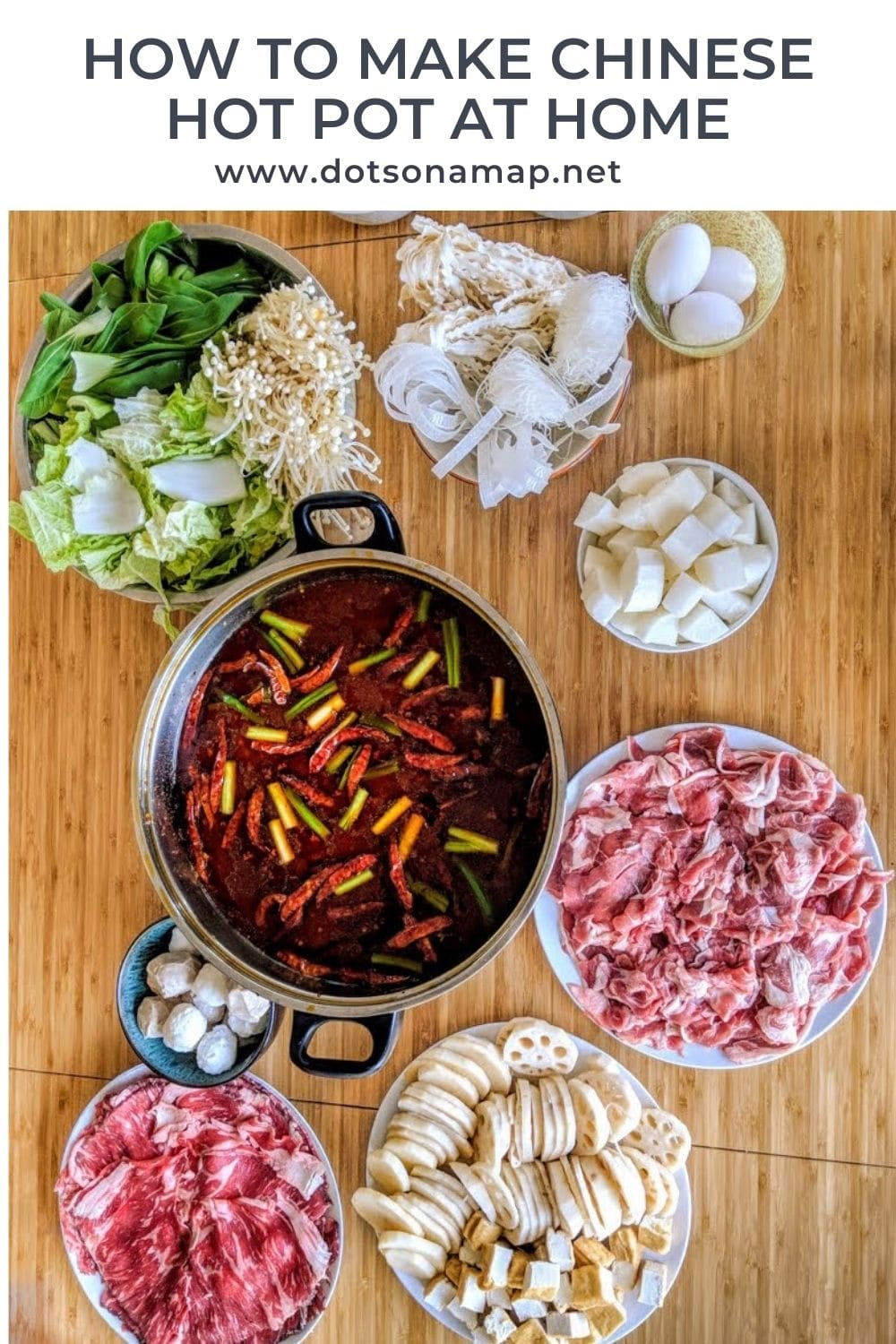 How to Make Chinese Hot Pot at Home Dots on a Map